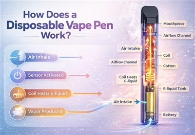 Kif taħdem pinna vape li tintrema?